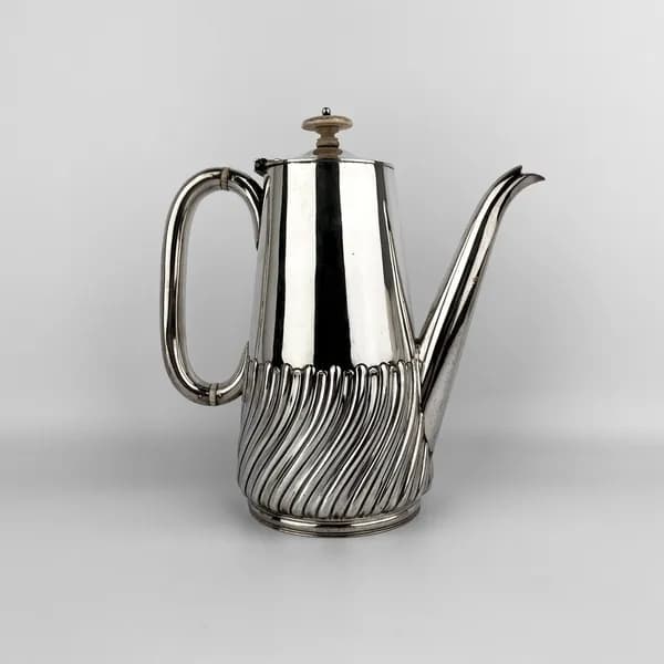 Кофейник Roberts & Belk Ltd. Англия, серебрение 1935-1961 гг.