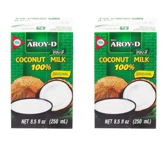 Aroy-D Кокосовое молоко 60%, 250 мл, 2 шт