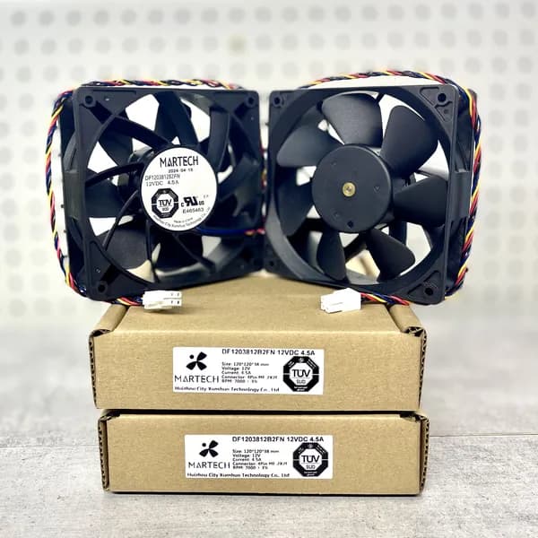 1шт. Ориг вентилятор Martech L9 S21 T21 S19kPro S19jXP Z15Pro Antminer DF1203812B2FN 7000/7600 оборотов