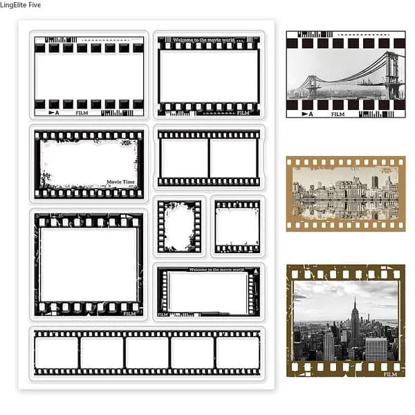 1 лист пластиковых штампов для скрапбукинга, фотоальбомов, декоративных открыток, изготовление штампов, других узоров, 16x11x0,3 см