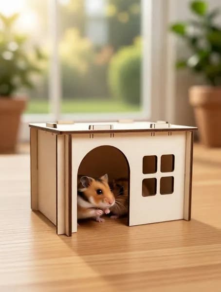 Домик для грызунов 12,5 x 8 x 7,5 см