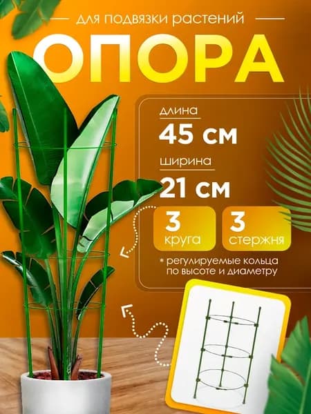 опора для цветов комнатных в горшок круглая для пионов