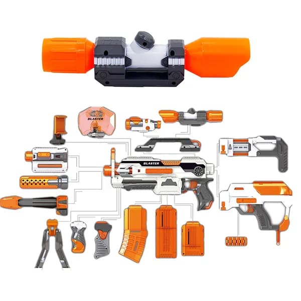 Оптический прицел для игрушечного пистолета Nerf с крестообразной сеткой