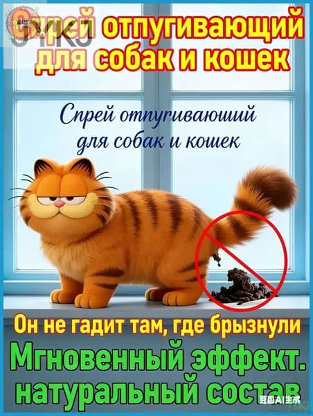 Спрей-корректор Фу! для кошек и собак с мгновенным отпугивающим эффектом. Натуральная горькая основа. Чтобы не лезли на кровать портили вещи