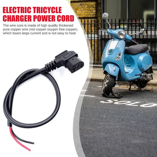Зарядное устройство для электрического трицикла: кабель из чистой меди 2,5 мм , Т-образный разъём