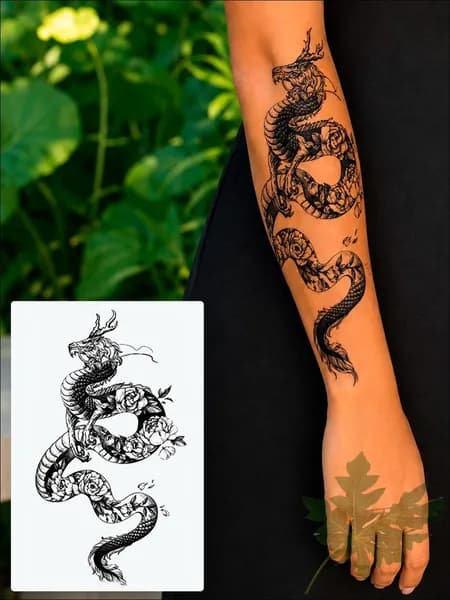 Tattoo'шки Временная тату "Дракон" 12*21см