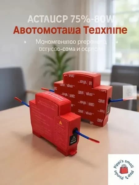 Самоактивирующийся огнетушитель для электрических шкафов, двойное сопло, монтаж на клей