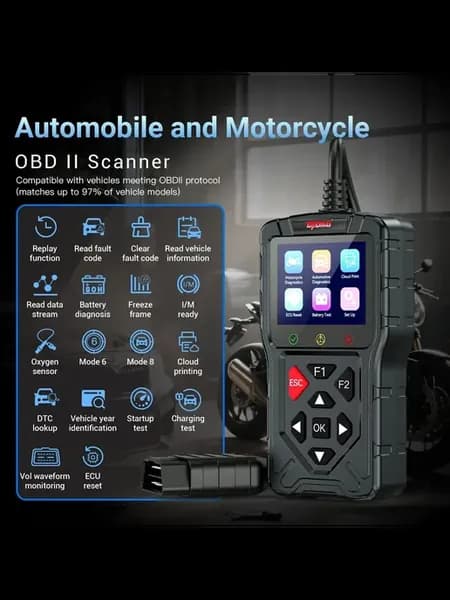 Сканер Topdiag M60 OBD2 для диагностики мотоциклов BMW Hond