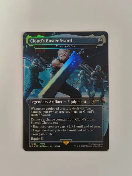 Портативные карты MTG Высококачественная фольга карт Final Fantasy Облачный меч 1865