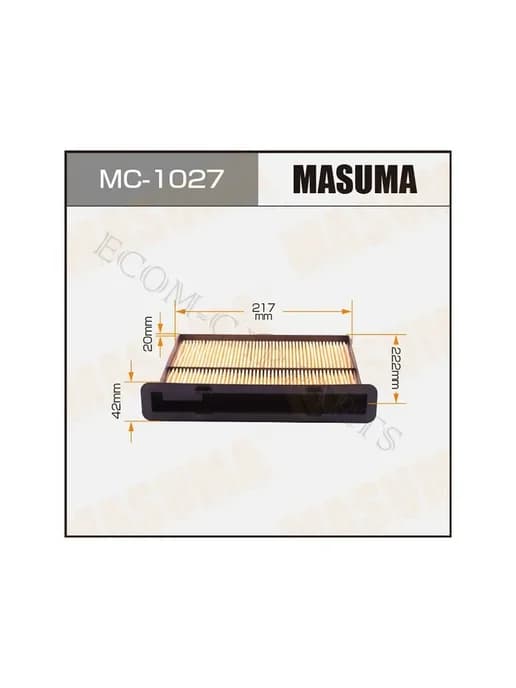 Салонный фильтр "MASUMA" MC-1027 AC-904E