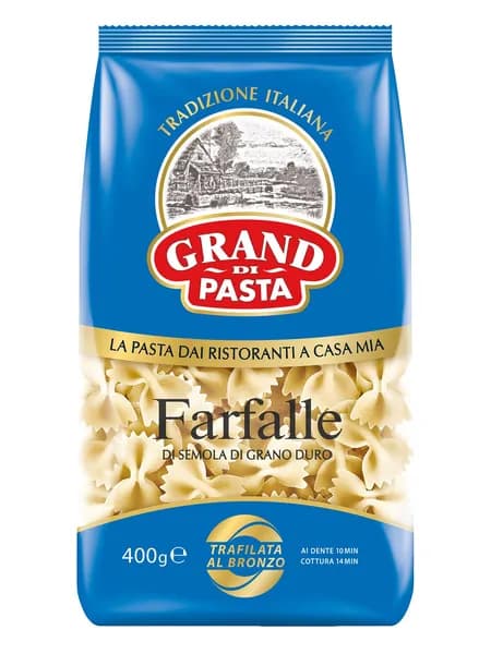 Макароны Grand Di Pasta бабочки фарфалле, 400 г