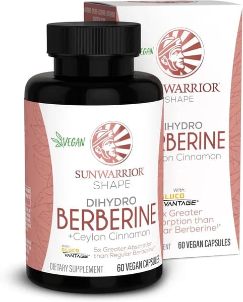Sunwarrior Berberine Supplement Цейлонская корица Дигидроберберин капсулы 60 Количество бутылок 30 порций