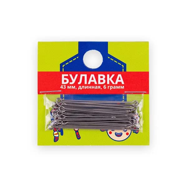 Иглы для закалывания "Gamma" 6 гр. 43 мм сталь, никель
