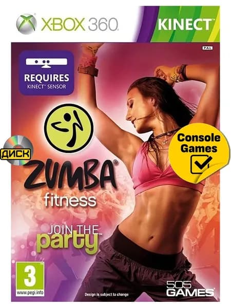 Игра Zumba Fitness: Join the Party (XBox 360, Английская версия)