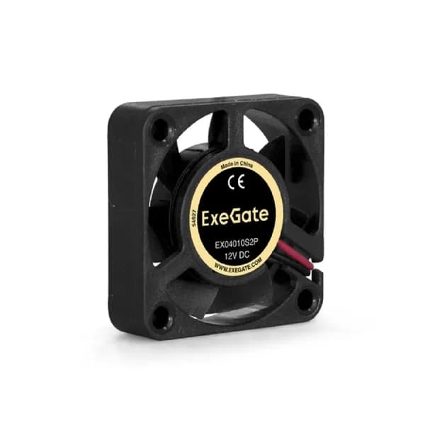 EXEGATE Вентиляторы EX283363RUS Вентилятор EX04010S2P, 40x40x10 мм, подшипник скольжения, 2pin, 5500RPM, 22dBA