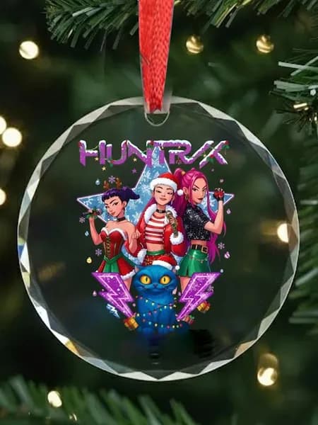 Стеклянная ёлочная игрушка Huntrix Demon Hunter