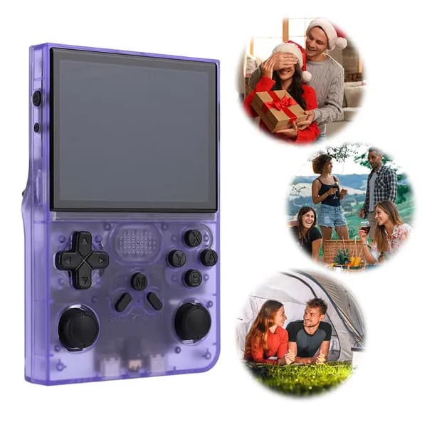 Портативная карманная игровая приставка R40 Retro 128G (фиолетовая)
