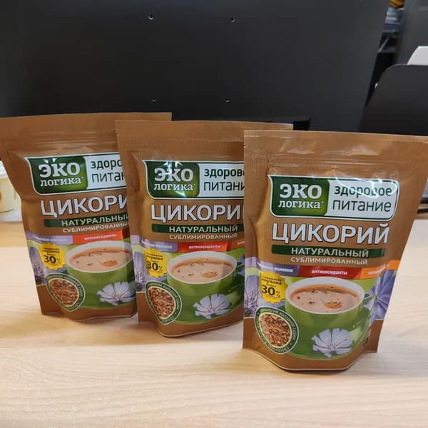 Цикорий 450г ЭКОЛОГИКА натуральный растворимый сублимированный. Набор из 3-ёх пачек по 150г