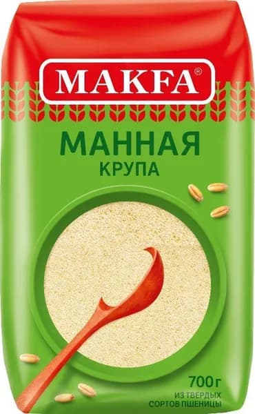 Крупа манная марка Т, 700г (Макфа ОАО)