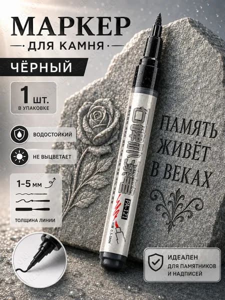 Маркер, толщина: 2.5 мм, 1 шт.