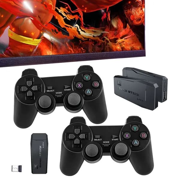 Игровая приставка для телевизора с 20000 игр, 4K HDMI и беспроводным контроллером