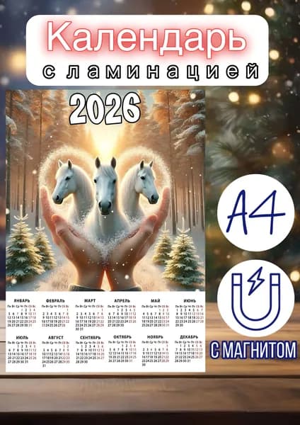 Календарь 2026 г., Настенный