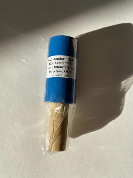 Риббон 64мм х 74м WAX/RESIN Смесь, вт.0,5"/110мм, OUT, со смещением для Argox 2140, 1 риббон