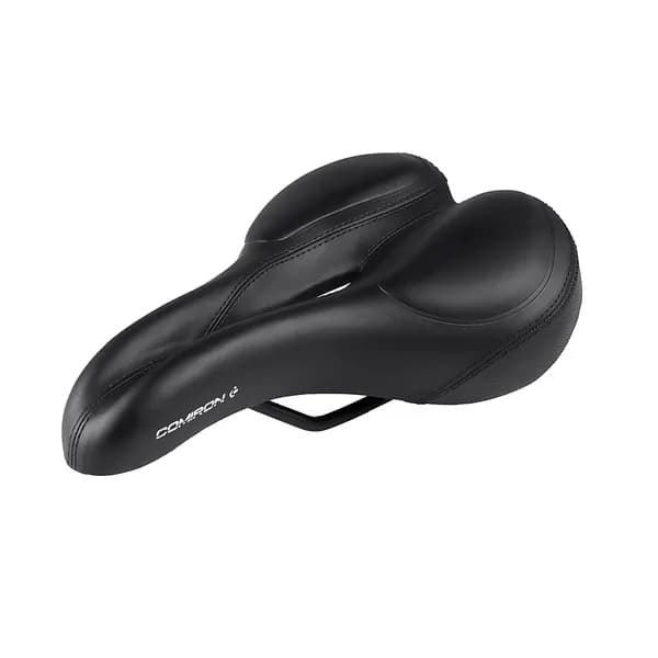 Седло велосипедное MTB COMIRON DARK M008 270X170, Двойное основание Технологии ED GEL, Верх: PU впрессованый шов РамкиЗажим Чёрный Цвет Чёрный