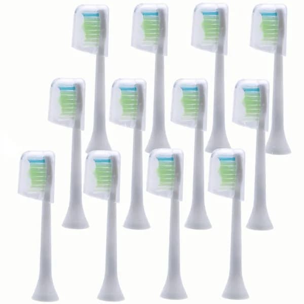 Совместимые насадки для щеток Philips Sonicare HX6511 HX9362 HX6013 HX6063 HX3110 HX3212 HX6231 HX6631 HX6711 - комплект из 16 штук