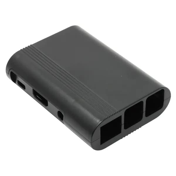 Закругленный черный Корпус с полоской для Raspberry PI 2 и PI 3