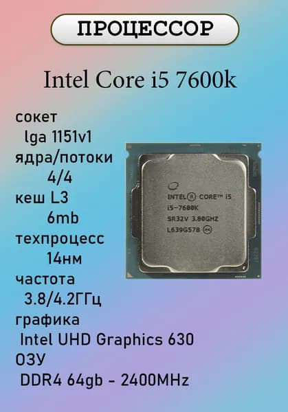 Процессор Intel Core i5-7600k