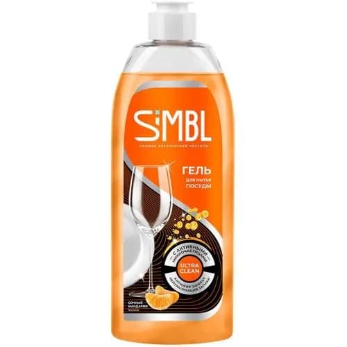 SIMBL Гель для мытья посуды с ароматом сочного мандарина, 450 мл