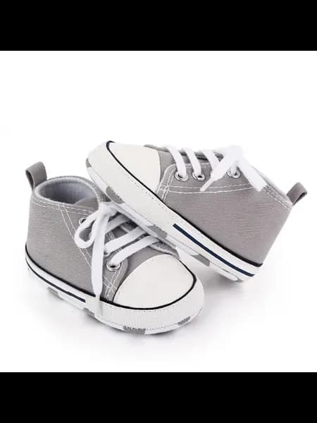 Детские кроссовки серые 7-12 мес (12см), Baby Gray Star