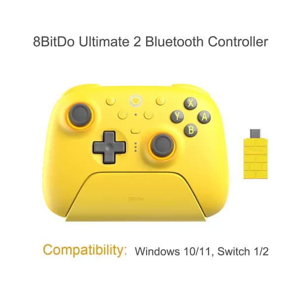8BitDo Ultimate 2 Беспроводной игровой контроллер Bluetooth, джойстик TMR и Nintendo switch 1/2, ПК, Windows