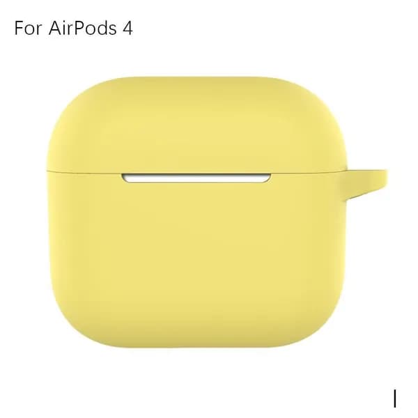 Для AirPods 4 чехол Bluetooth наушники силиконовый защитный чехол сплошной цвет