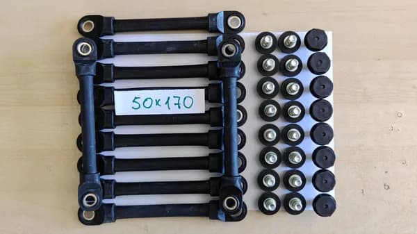 Комплект перемычки гибкие Frotek 50x170 (11 шт) и болты (24 шт) для аккумулятора 24V