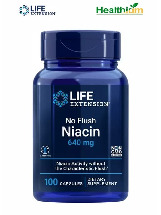 No Flush Niacin 640мг 100капс ниацин и инозитол капсулы