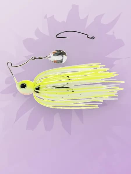 Приманка для рыбалки Buzzbait с крючком и юбкой, 1 Желтая задняя часть оранжевого цвета - рукоятка для широкого живота весом 10 г