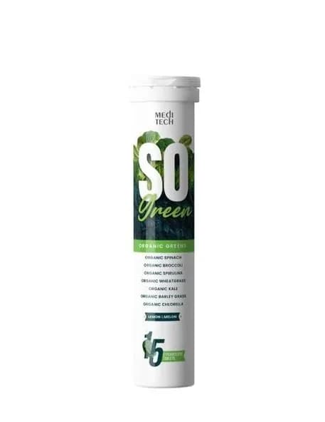 Шипучие таблетки Meditech So Green, 15 упаковок