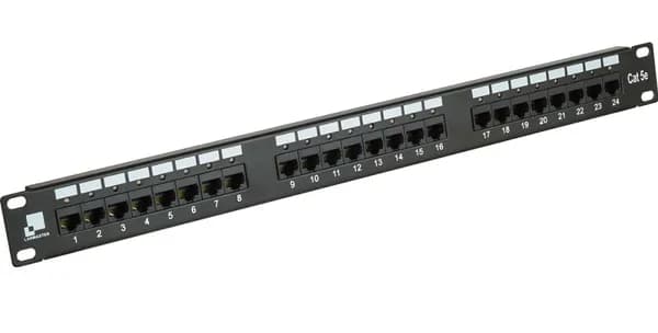 Патч-панель LANMASTER 24 порта с индикаторами, UTP, кат.5E, 1U LAN-PPi24U5E