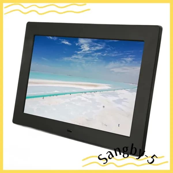 10 Inch Digital Photo Frame, Удобный обмен контентом и простая установка, для ежедневного использования дома Черный американский стандарт