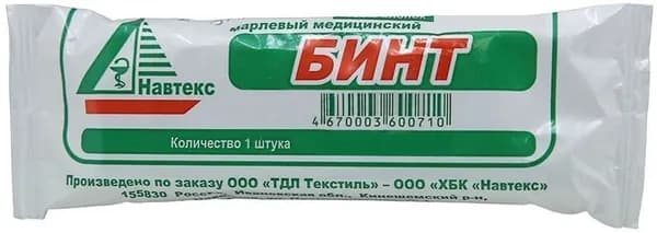 Бинт марлевый нестерильный, 5 м х 10 см