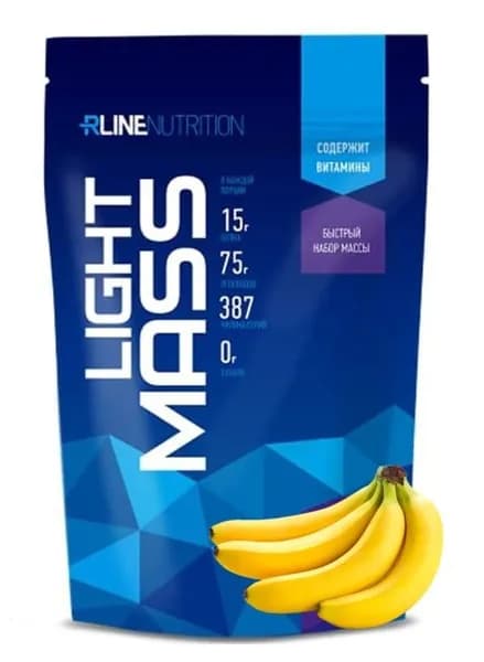 Гейнер (Банан) Rline Light Mass, 1000 г