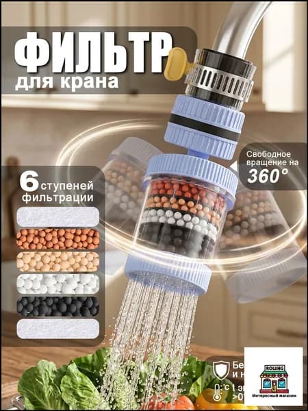 Фильтр на кран для воды, насадка на кран для кухни, аэратор