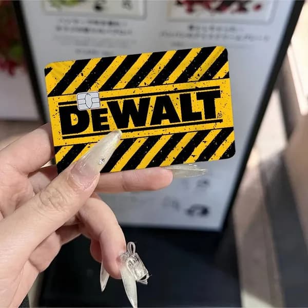 Логотип Dewalts Dewalt Наклейка для банковской карты
