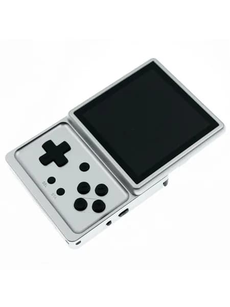 Портативная игровая приставка ANBERNIC RG Rotate Aurora Silver серебристая