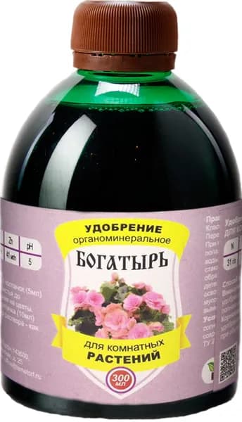 ОМУ Богатырь для комнатных растений 0,3 л, 1 шт.
