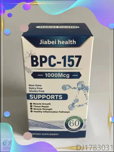 Бестселлер BPC157 Jiabei Health: 60 капсул для восстановления желудка, суставов, связок и регенерации тканей