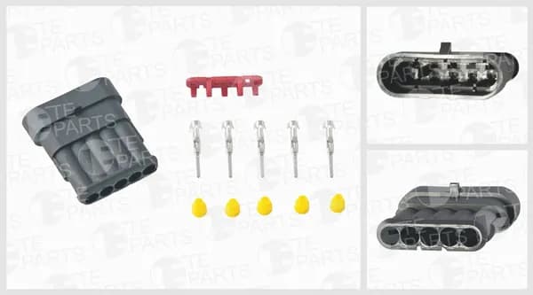Разъем 5конт.унив.(ответная часть 7812051)(5-pin, 5 уплот, фиксатор) 7812054 (TE Parts)