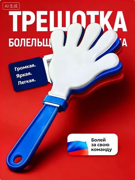 Ладошка трещетка болельщика